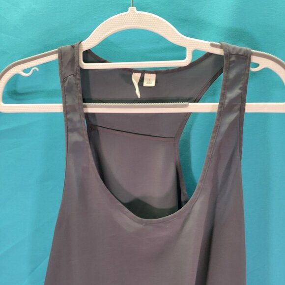 Nordstrom Frenchi Womens Sleeveless High-Low Tank Top Large Charcoal Gray - Picture 2 of 8